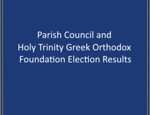 Parish Council and Holy Trinity Greek Orthodox Foundation Election Results